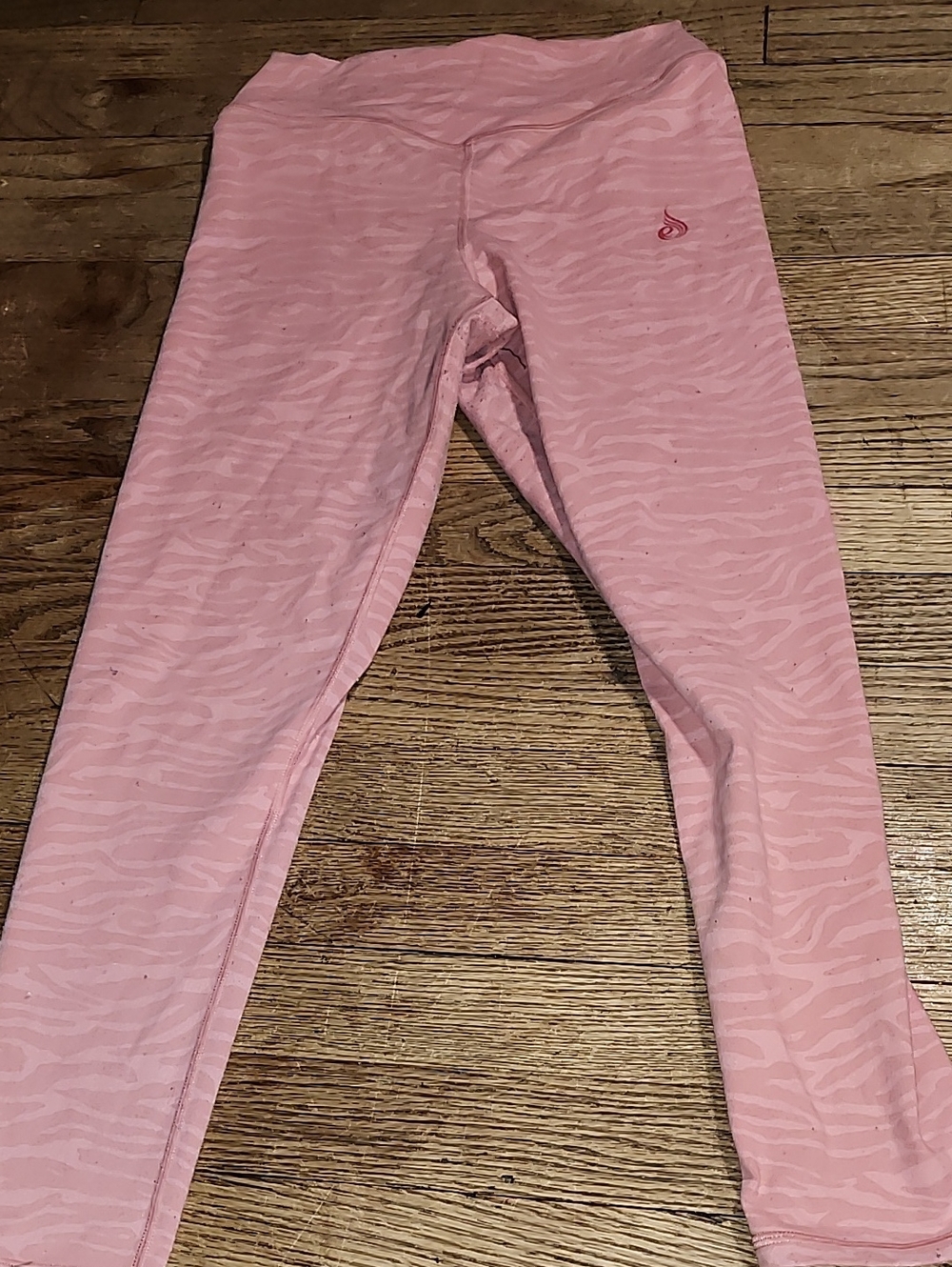 Ryderwear Pink Zebra-Print Leggings